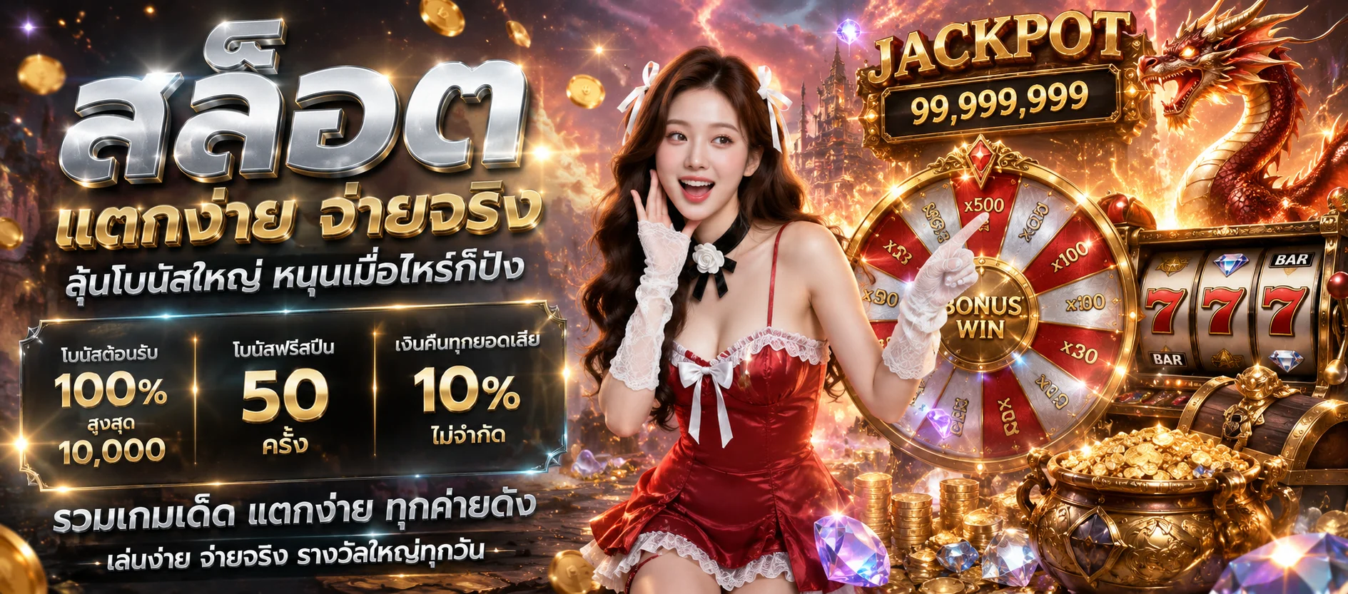 ทดลองเล่นสล็อตและไฮโลฟรี UFAKEY777 ไม่ต้องสมัคร ไม่ต้องฝาก